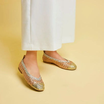 Brisa Women's Ballerinas Leather Peach