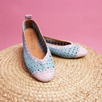 Brisa Women's Ballerinas Leather Aqua