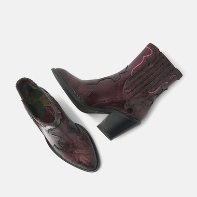 Womens Ankle Boots 35.110 Bordo