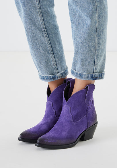 Women's Ankle Boots 55.103 Purple