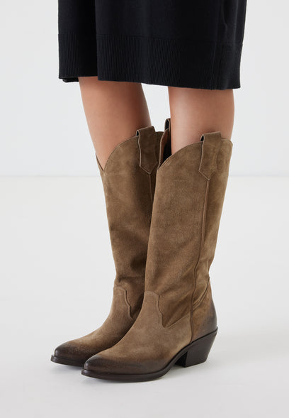 Amy Women's Boots Suede Sand