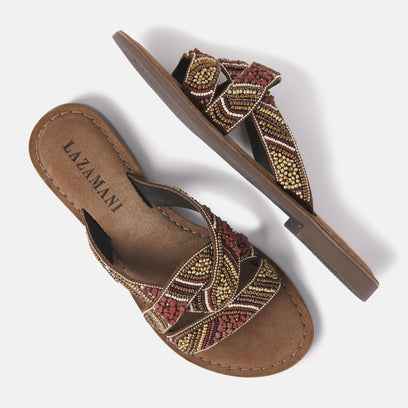 Women's Slippers 75.337 Brown