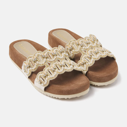 Women's Slippers 75.391 Beige