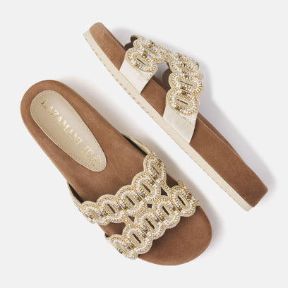 Women's Slippers 75.391 Beige