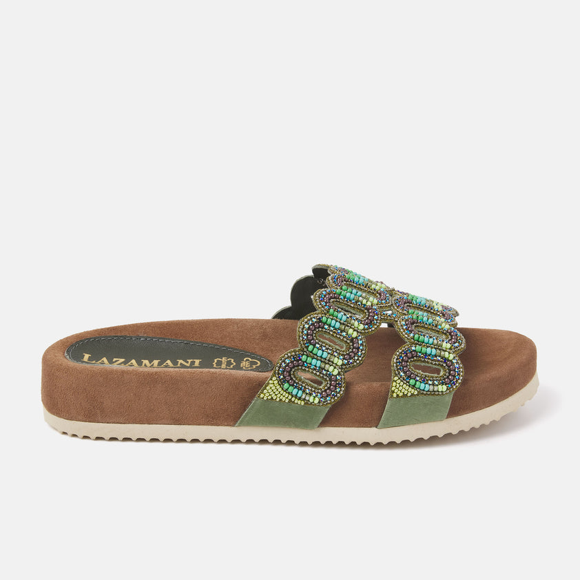 Women's Slippers 75.391 Olive