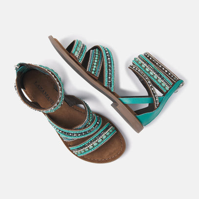 Women's Slippers 75.393 Aqua
