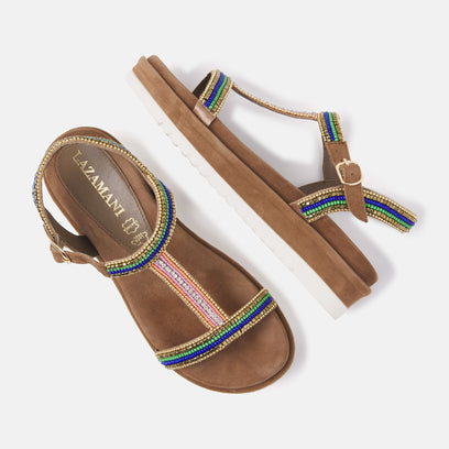 Women's Sandals 75.417 Blue Multi