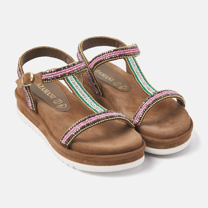 Women's Sandals 75.417 Pink Multi