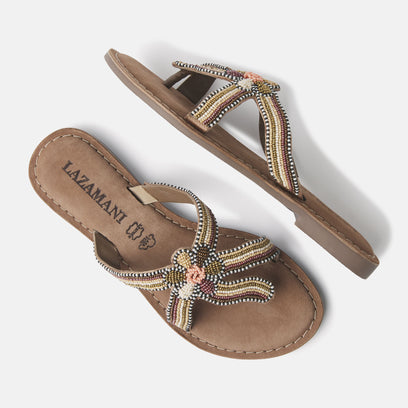 Women's Slippers 75.419 Taupe