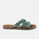 Marlin Women's Leather Slippers Aqua