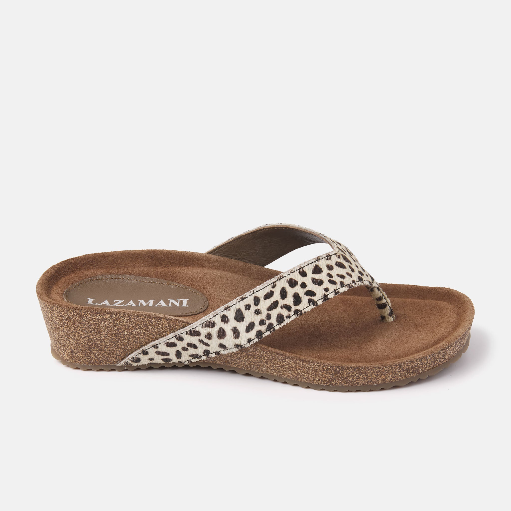 Women's Slippers Beige LA75485dalmatia | Lazamani | Lazamani Official