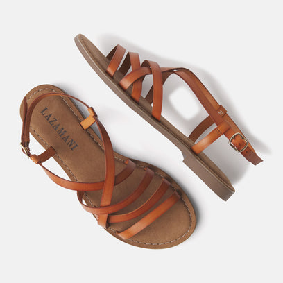 Lucy Women's Leather Sandals Tan