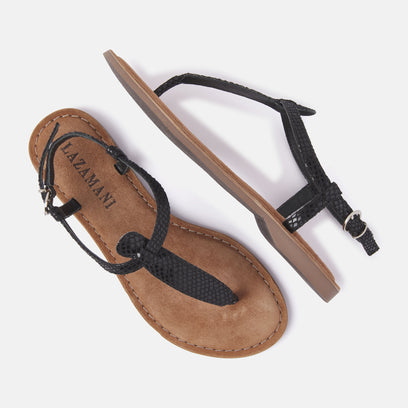 Anna Women's Leather Sandals Black