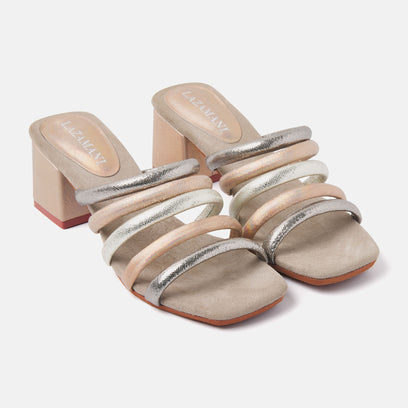 Women's Mules 85.562 Biscuit Multi