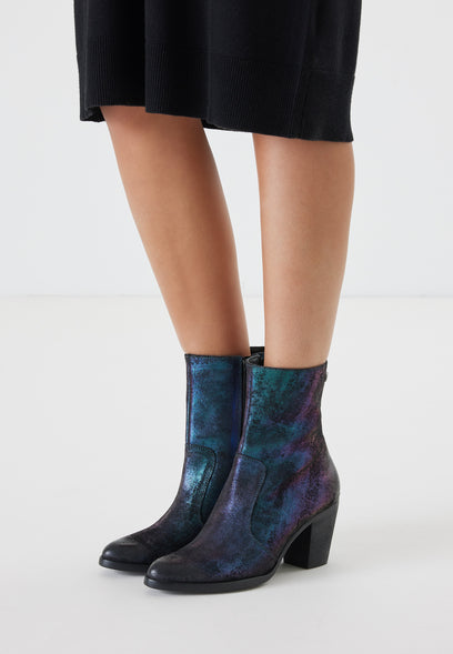 Women's Ankle Boots 85.602 Petrol-Disco