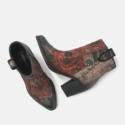 Women's Ankle Boots 85.605 Bronze