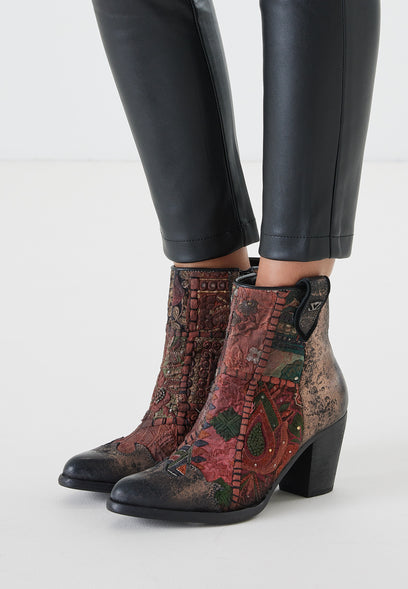 Women's Ankle Boots 85.605 Bronze