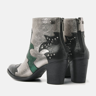 Women's Ankle Boots 85.609 Green-Multi