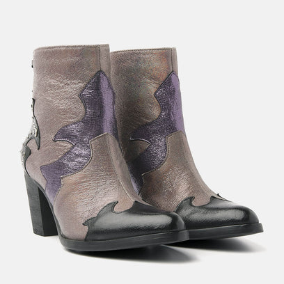 Women's Ankle Boots 85.609 Purple-Multi