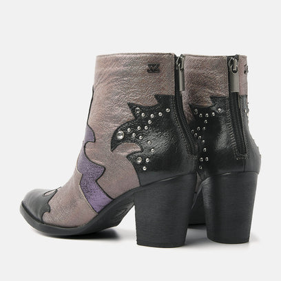 Women's Ankle Boots 85.609 Purple-Multi