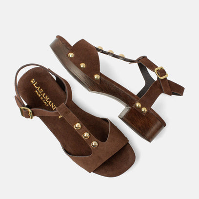 Ola Women's Suede Clogs Brown