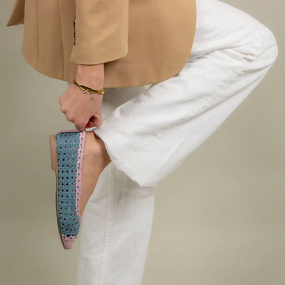 Brisa Women's Ballerinas Leather Aqua