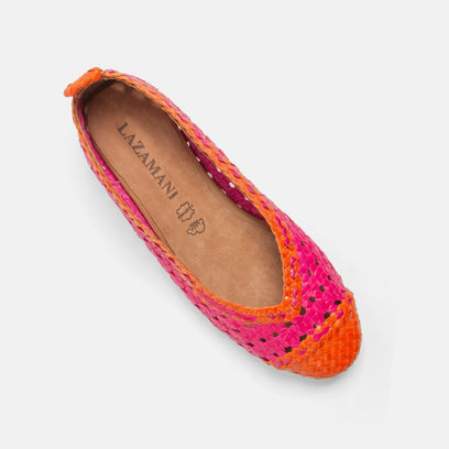 Brisa Women's Ballerinas Leather Fuxia