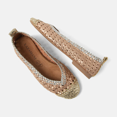 Brisa Women's Ballerinas Leather Peach