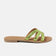 Nina Women's Leather Slippers Green