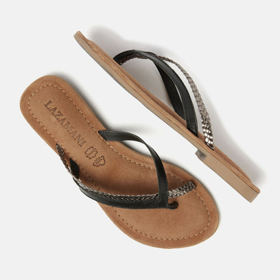 Bibi Women's Leather Slippers Black