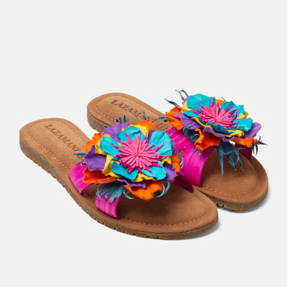 Zinnia Ciabatte da Donna in Pelle Fucsia