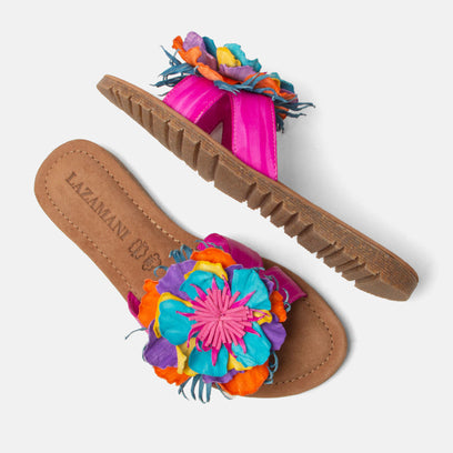 Zinnia Ciabatte da Donna in Pelle Fucsia