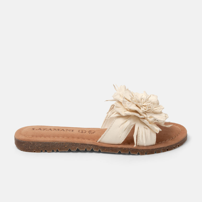 Zinnia Women's Slippers Leather Offwhite