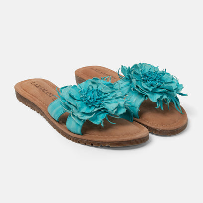 Zinnia Women's Slippers Leer Turquoise