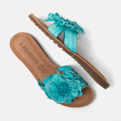 Zinnia Women's Slippers Leer Turquoise