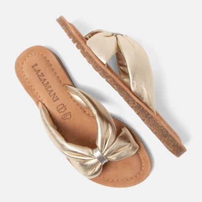 Edita Women's Slippers Leather Gold