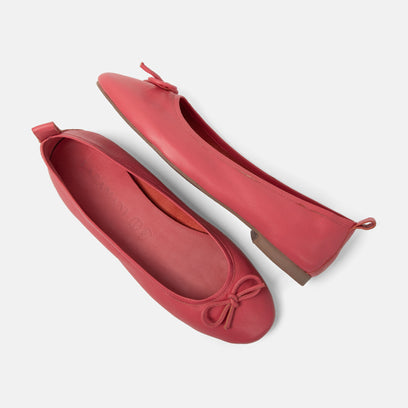 Josefina Women's Ballerinas Leather Coral