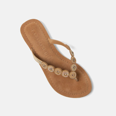 Lea Women's Slippers Leather Gold
