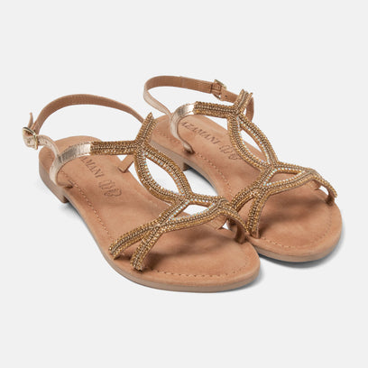 Malia Women's Sandals Leather Gold