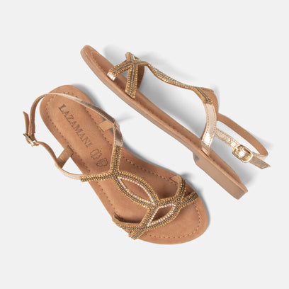 Malia Women's Sandals Leather Gold