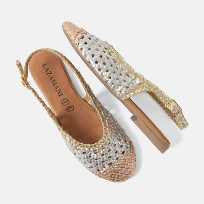 Novia Women's Ballerinas Leather Silver