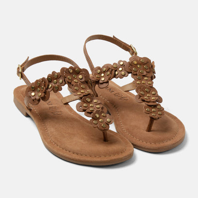 Pippa Women's Leather Sandals Tan