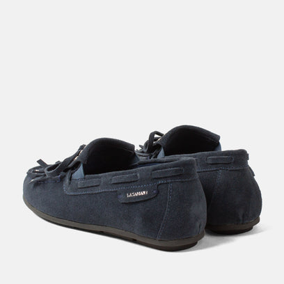 Belle Women's Suede Mocassins Navy