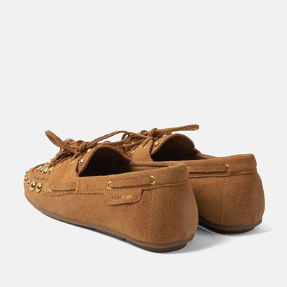 Stella Women's Suede Mocassins Cognac