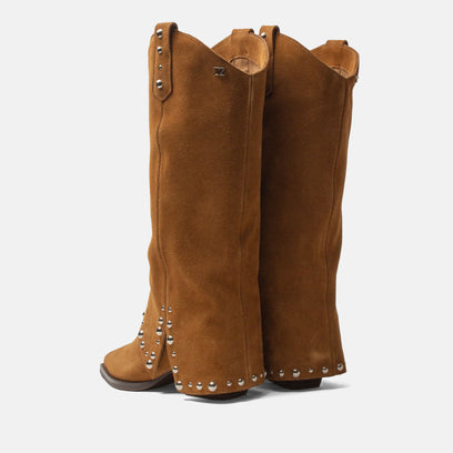Jane Women's Suede Boots Cognac