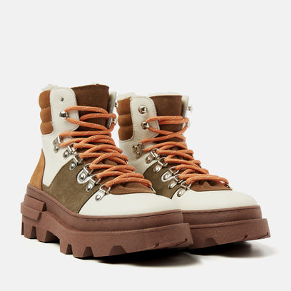 Vere Women's Leather Hiking Boots Rust