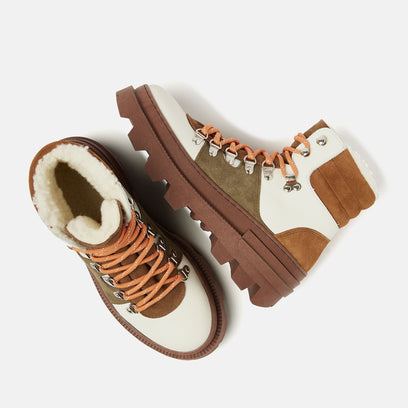 Vere Women's Leather Hiking Boots Rust