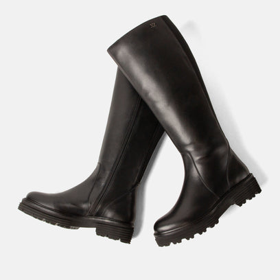 El Women's Leather High Boots Black
