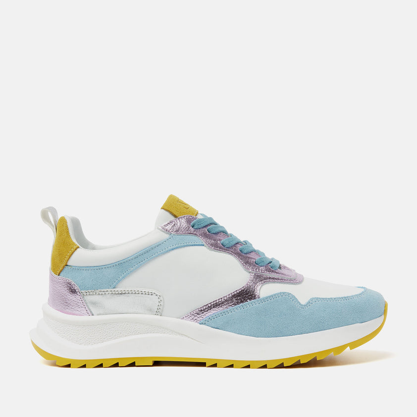 Valencia Women's Leather Sneakers Blue