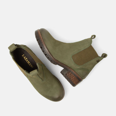 Lia Women's Leather Chelsea Boots Green